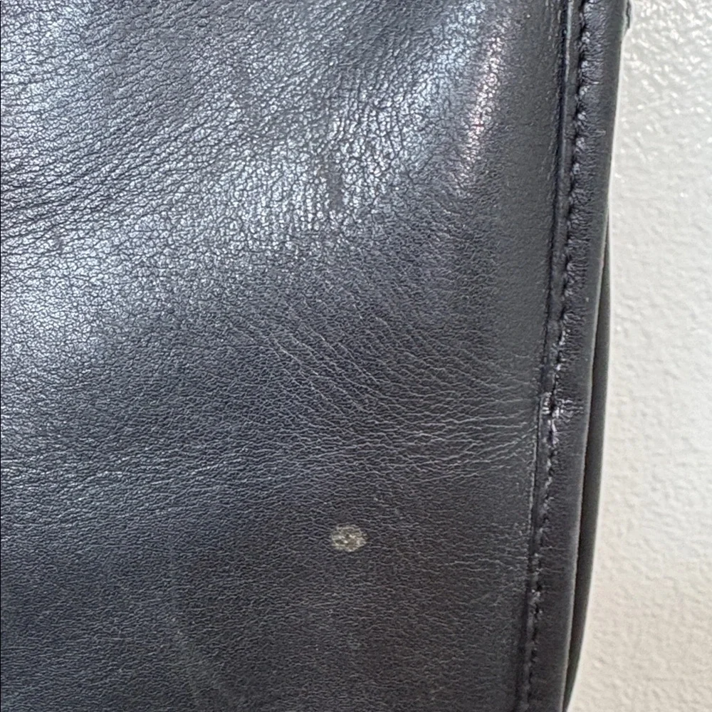 Vintage Coach Black Leather Classic Hobo Bag Made in USA BLEMISH
